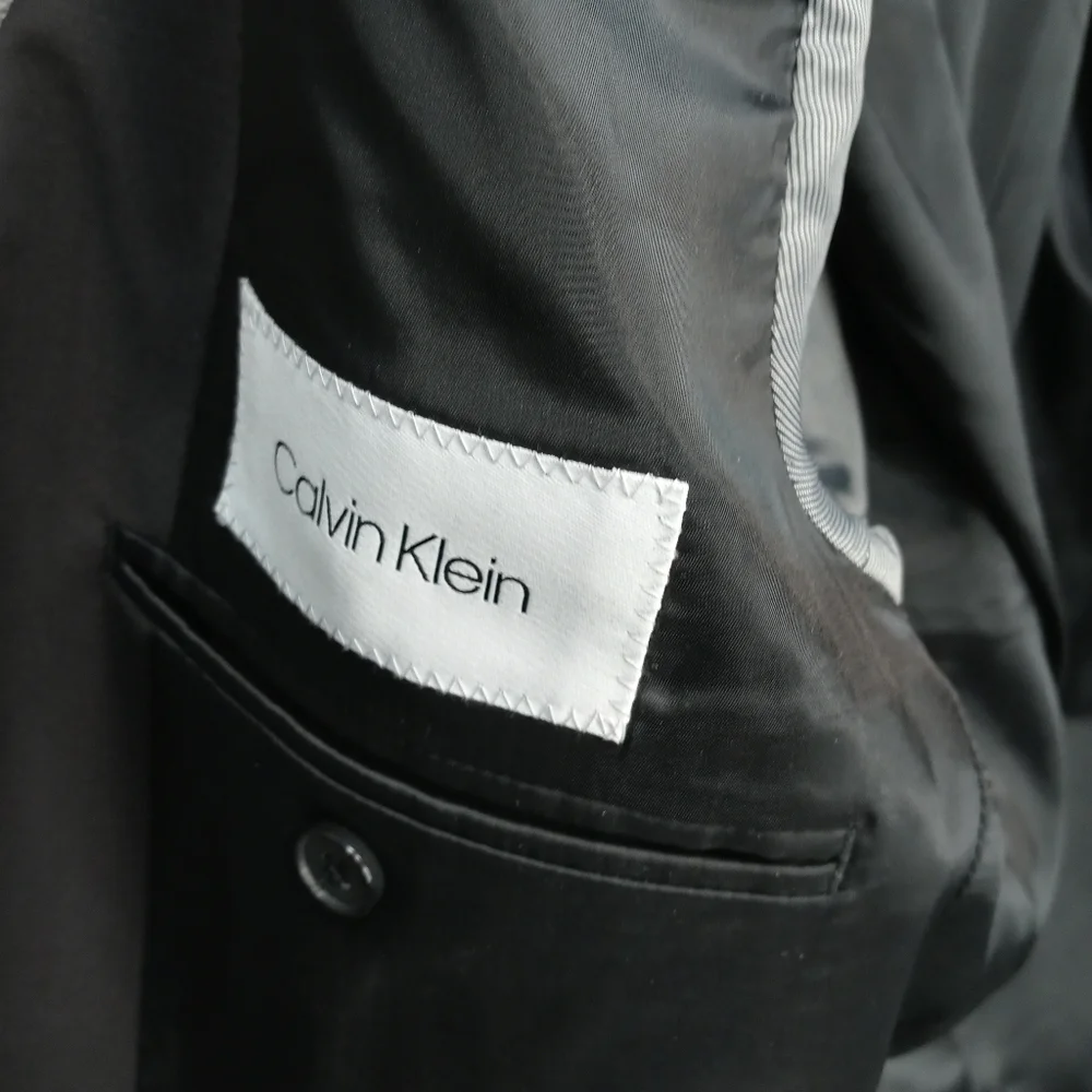 Calvin Klein men's two button jacket blazer black - Picture 4 of 7